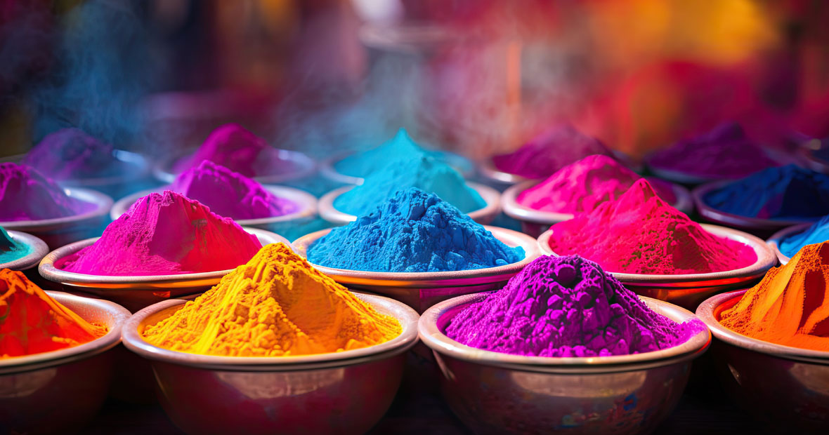 La poudre Holi