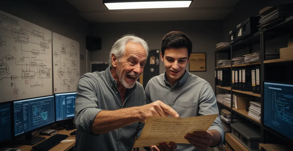 Deux collaborateurs partageant une découverte lors d'un escape game entreprise